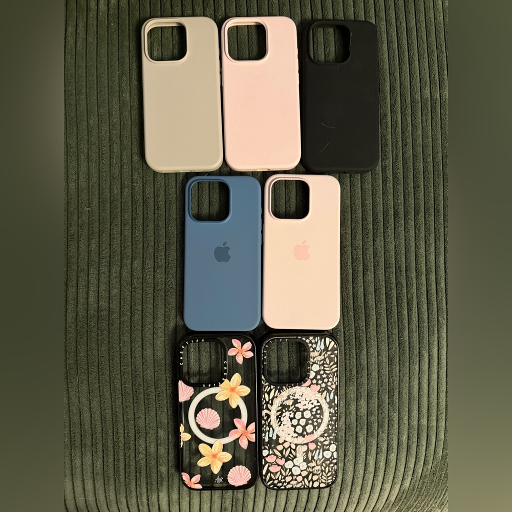 Apple Silicone MagSafe & Casetify MagSafe iPhone 15 Pro cases
